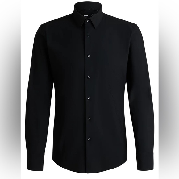 Hugo Boss Black Button Down Two Ply Dress Shirt - Picture 1 of 4